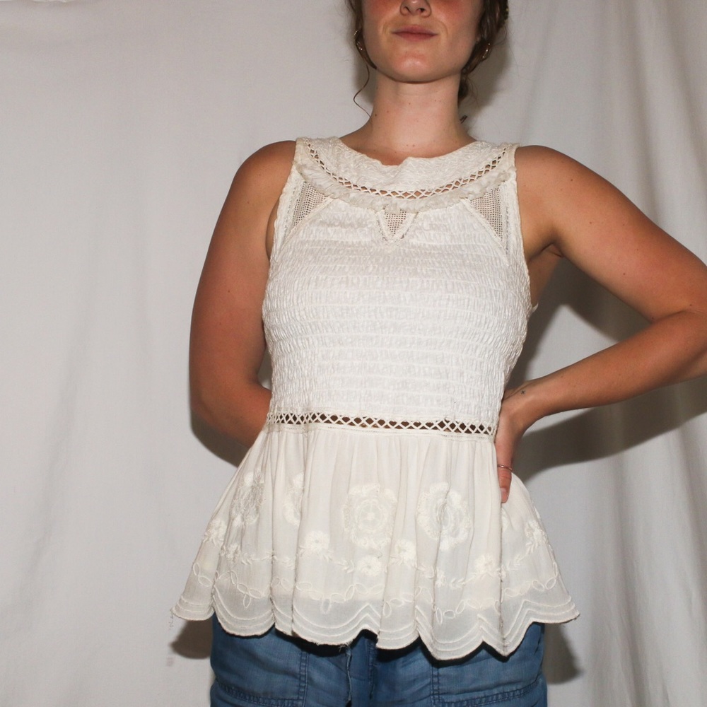 anthropologie meadow & rue sweet lace tank